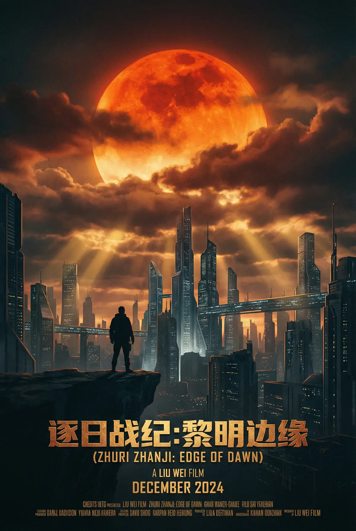 里番 出品科幻巨制《逐日战纪》电影海报